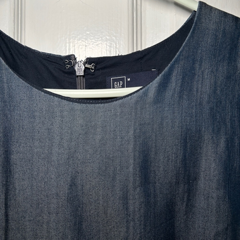 3/$20 GAP mini dress, denim-like fabric, size medium - Picture 9 of 10